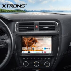 Alternative view of Xtrons IP96MTVDABL Android Autoradio 4/64 GB mit integriertem DAB+, AKM DSP, 4G, kabellosem CarPlay und Android Auto für VW Golf, Passat, Skoda und SEAT