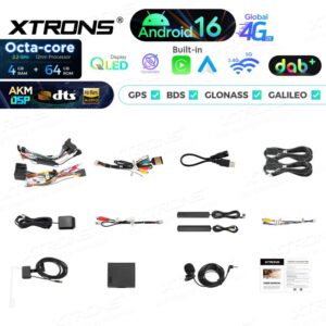 Xtrons IP96MTVDABL Android Autoradio 4/64 GB mit integriertem DAB+, AKM DSP, 4G, kabellosem CarPlay und Android Auto für VW Golf, Passat, Skoda und SEAT – Bild 16