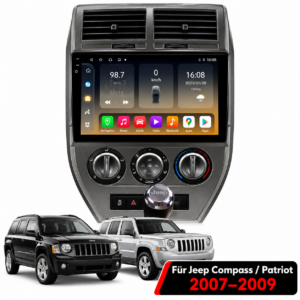 Android Autoradio für Jeep Compass Patriot 2007 - 2009 Multimedia-GPS 4G Carplay