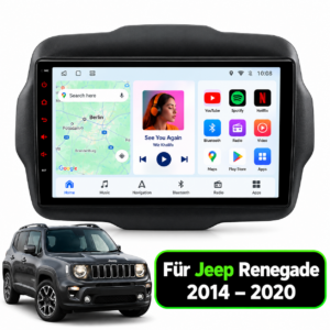 Android  Autoradio für Jeep Renegade 2014-2022 GPS-Navigation, Multimedia-Player, WiFi, DSP, RDS, BT, SWC