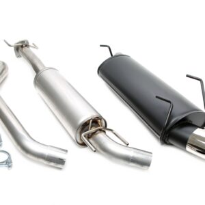 TA Technix Sportauspuffanlage 1x90x120mm passend für Saab 9-5 Turbo Typ YS3E