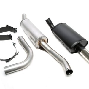 TA Technix Sportauspuffanlage 1x80mm passend für Volvo 760 Turbo mit Multilink Hinterachse