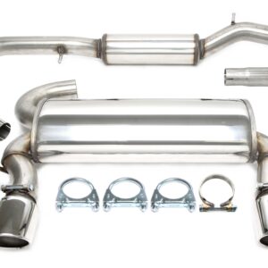 TA Technix Duplex Edelstahlanlage 1x100mm passend für Audi TT Quattro Coupe/Roadster Typ 8N