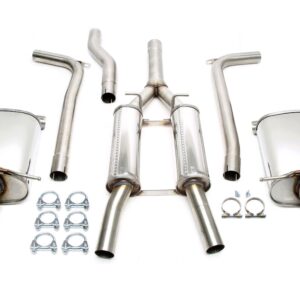 TA Technix Duplex Edelstahlanlage 1x100mm passend für Audi A4 B7 Quattro Limo./Avant