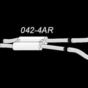 Alternative view of TA Technix Duplex Edelstahlanlage 1x100mm Links+Rechts passend für Audi A6 Quattro Limo.+Avant 2.4+3.0l Typ 4B-C5