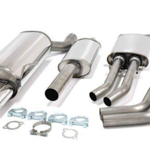 TA Technix Edelstahlanlage 2x70mm passend für BMW 320i/323i/328i M52 E46 Limo./Coupé/Touring