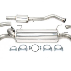 TA Technix Duplex Edelstahlanlage 1x100mm Links+Rechts passend für Mazda MX-5 Typ NB