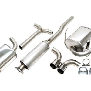 TA Technix Edelstahlanlage je 1x80mm passend für BMW/Mini Cooper S