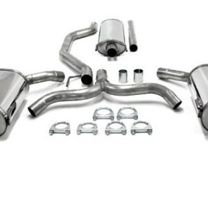 TA Technix Duplex Edelstahlanlage 1x100mm passend für Opel Vectra C Limo. 4/5-Türer