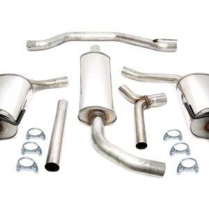 TA Technix Duplex Edelstahlanlage 1x100mm Links+Rechts passend für Saab 9-3 2.0T/2.8T Typ YS3F