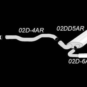 Alternative view of TA Technix Duplex Edelstahlanlage 1x100mm Links+Rechts passend für Volvo S60 II/V60 T6 AWD Typ F