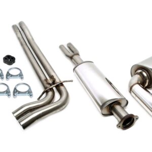 TA Technix Edelstahlanlage 1x100mm passend für Volvo V70 II AWD 2.4T/2.5T/D5 Typ S