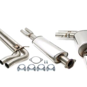 TA Technix Edelstahlanlage 2x70mm passend für Volvo V70 II R Typ S /S60 I R Typ R