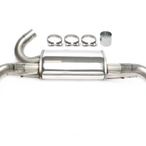 TA Technix Duplex Edelstahl Sportendschalldämpfer 1x100mm Links+Rechts passend für Volvo XC60 D3/D4/D5 Typ D
