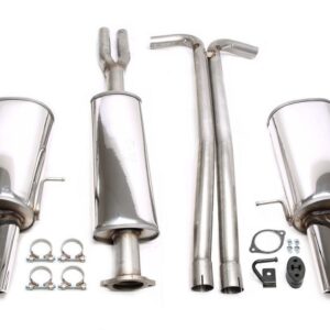 TA Technix Duplex Edelstahlanlage 2x80mm Links+Rechts passend für Volvo XC90 I 2.5T/T6/D5/V8 Typ C