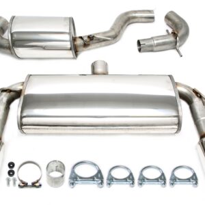 TA Technix Duplex Edelstahlanlage 1x100mm Links+Rechts passend für Seat Leon Cupra 2.0 TFSi Typ 1P