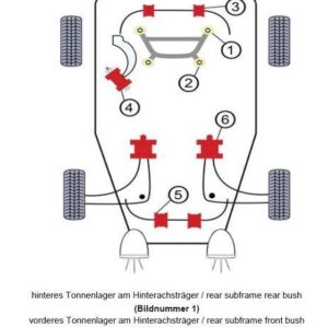 Alternative view of TA Technix PU-Buchsen Kit 20-teilig / Hinterachse mit Ø 18mm Stabi / passend für BMW 3er Serie E46 / E46 Compact