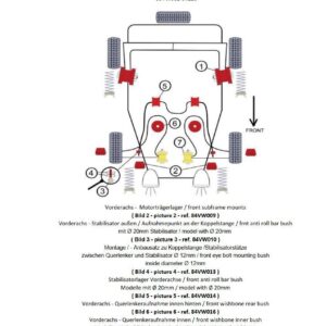 VA+ Hinterachse passend für VW Corrado / Golf II / Jetta II / Seat Toledo I