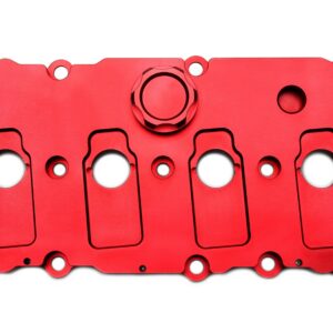 TA Technix Alu gefräster Ventildeckel in rot passend für Audi / Seat / Skoda / VW der MQB-Plattform (EA113)
