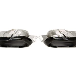 TA Technix Endrohrblende zum anschrauben in schwarz/glänzend passend für BMW X5-X7er Serie (G05/G06/G07)