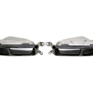 TA Technix Endrohrblende zum anschrauben in schwarz/glänzend passend für BMW 7er Serie mit M Paket (G11)