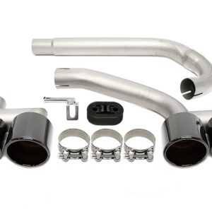 TA Technix Endrohrblende zum anschrauben "double design" in chrom/glänzend passend für BMW 3er Serie (F30