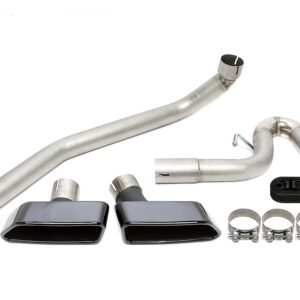 TA Technix Endrohrblende zum anschrauben "single design" in chrom/glänzend passend für BMW 5er Serie (F10)