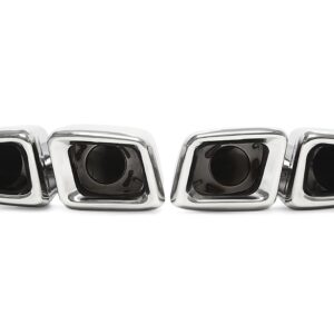 Alternative view of TA Technix universelles Edelstahl Endrohr zum anschweissen "Y-Rohr double design" in chrom/glänzend passend für Mercedes Benz