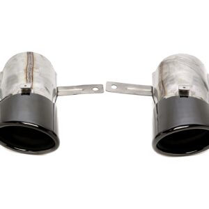 TA Technix Endrohrblende zum anschrauben "single design" in schwarz/glänzend passend für Mercedes Benz A-Klasse (W177) / CLA-Klasse (C118) A35/CLA35