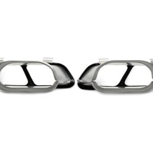 TA Technix Endrohrblende zum anschrauben "double design" in schwarz/glänzend passend für Mercedes Benz A-Klasse (W176) – Bild 3
