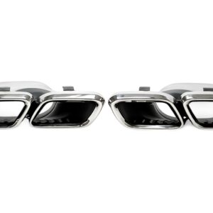 Alternative view of TA Technix Endrohrblende zum anschrauben "double design" in chrom/glänzend passend für Mercedes Benz C-Klasse (W205)