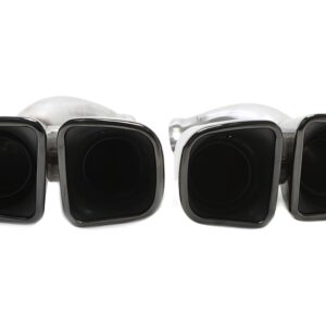 Alternative view of TA Technix Endrohrblende zum anschrauben "double design viereckig" in schwarz/glänzend passend für Porsche Cayenne (958.2)