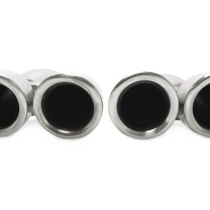Alternative view of TA Technix Endrohrblende zum anschrauben "double design gebürstet" passend für Porsche Cayenne (958.2)