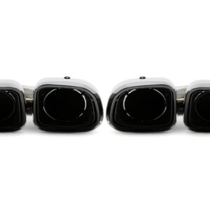 Alternative view of TA Technix Endrohrblende zum anschrauben "double design viereckig" in schwarz/glänzend passend für Porsche Cayenne ohne GTS (958.1)
