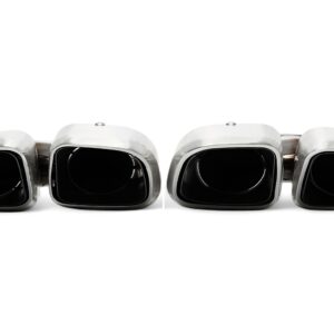 Alternative view of TA Technix Endrohrblende zum anschrauben "double design gebürstet viereckig" passend für Porsche Cayenne ohne GTS (958.1)