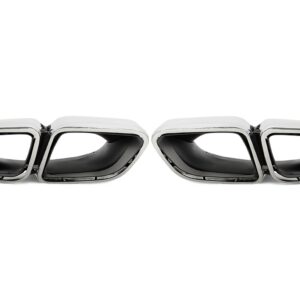 Alternative view of TA Technix Endrohrblende zum anschrauben "double design viereckig" in chrom/glänzend passend für Porsche Panamera - BJ 2016-2018 (971)
