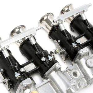 TA Technix Ansaugbrücke passend für BMW 02er Serie E10 / 3er Serie E21 2.0l M10 Motoren Umrüstung auf Doppelvergaseranlage 40er DCOE Weber oder Solex – Bild 4