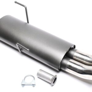 TA Technix Sportendschalldämpfer 2x76mm DTM passend für Peugeot 206 Schrägheck