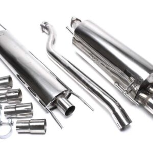 TA Technix Edelstahlanlage 2x76mm passend für Opel Astra G-CC
