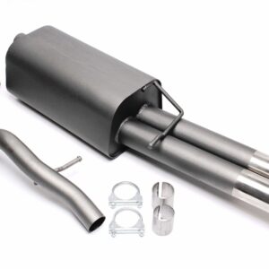 TA Technix Sportendschalldämpfer 2x76mm passend für VW Bora