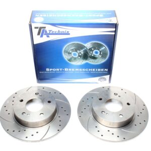 TA Technix Sport Bremsscheiben Satz Hinterachse passend für Infiniti I30 / Nissan Maxima QX