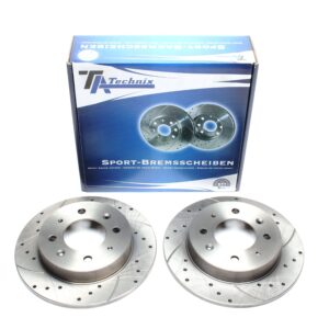 TA Technix Sport Bremsscheiben Satz Hinterachse passend für Kia Cerato Stufenheck / Cerato
