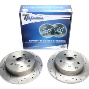 TA Technix Sport Bremsscheiben Satz Hinterachse passend für Toyota RAV 4 III+IV