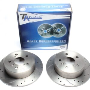 TA Technix Sport Bremsscheiben Satz Hinterachse passend für Toyota Camry XV3/XV4