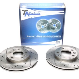 TA Technix Sport Bremsscheiben Satz Vorderachse passend für Mazda 323F VI / 323S VI / 626 V SW / Mazda 6 / Mazda 6 Hatchback / Premacy