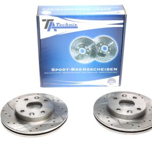 TA Technix Sport Bremsscheiben Satz Vorderachse passend für Kia Rio Stufenheck / Rio Kombi