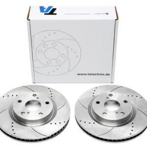 TA Technix Sport Bremsscheiben Satz Vorderachse passend für Toyota Camry / Previa