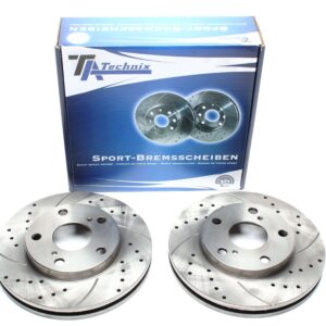 TA Technix Sport Bremsscheiben Satz Vorderachse passend für Toyota Camry / Camry Station Wagon / Picnic