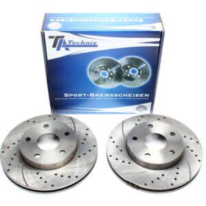 TA Technix Sport Bremsscheiben Satz Vorderachse passend für Toyota Previa
