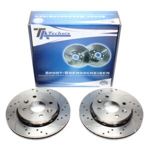 TA Technix Sport Bremsscheiben Satz Vorderachse passend für Sephia / Sephia Stufenheck / Shuma Stufenheck